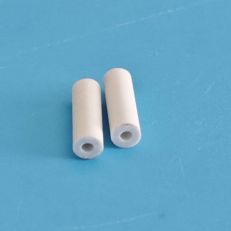 Small 75% Alumina Ceramic Bead OD 3mm ID 1mm Length 10mm High Temperature Insulation Tube for Industrial Electrical Thermocouple