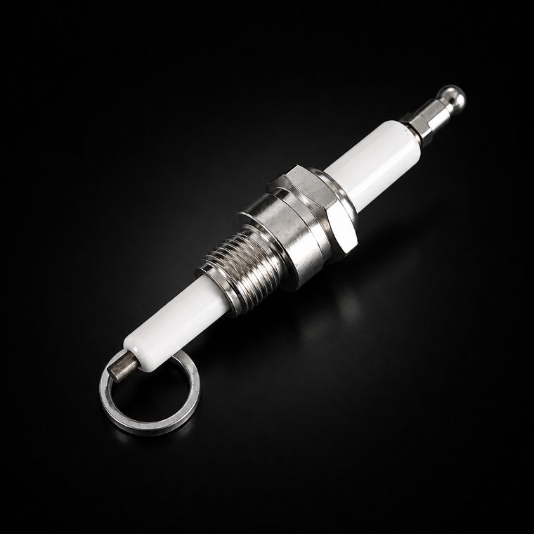 Flame Rod Sensor M14x1.25 Thread 95% Alumina Ceramic Ionization Ignition for Boiler Oil Burner Kiln Furnace