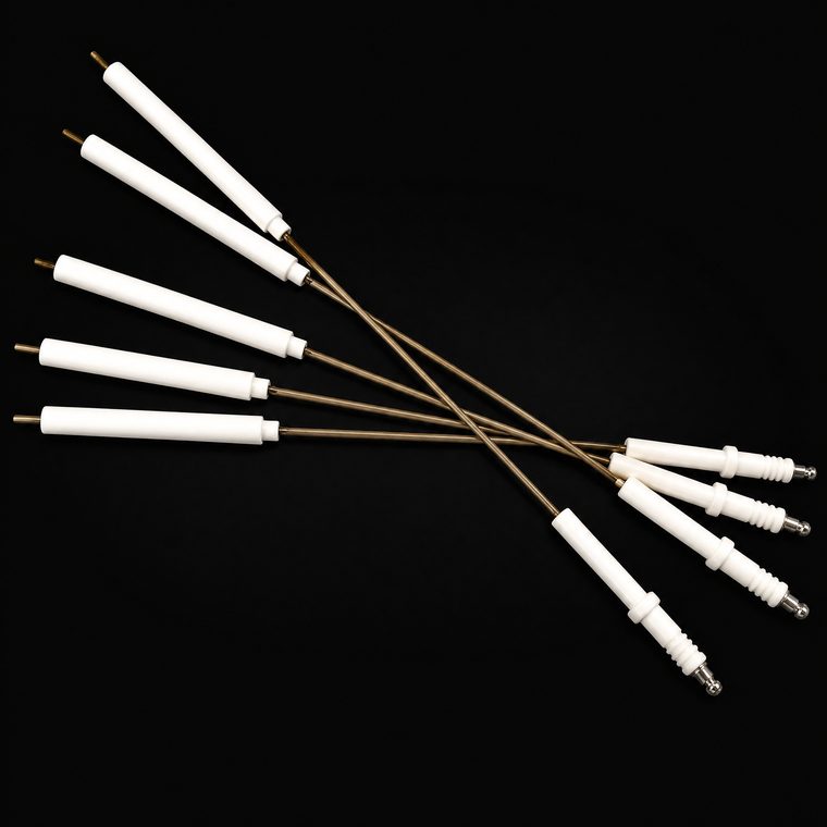 Alumina Ceramic Igniter Plug Rod Needle Spark Electrode for Industrial Gas Burner Boiler Oven Flame Sensor Electrode