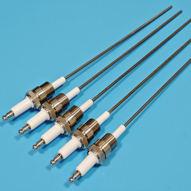 Yunnuo High Temperature M14 1.25mm Alumina Ceramic Ignition Rod Spark Plug Electrode for Gas Water Heater