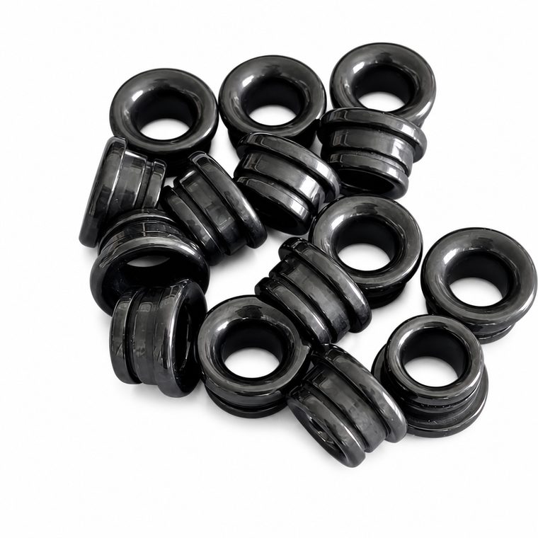 Black Titanium Dioxide TiO2 Ceramic Eyelet Yarn Guide Anti-Static Wear Resistant for Textile Machine