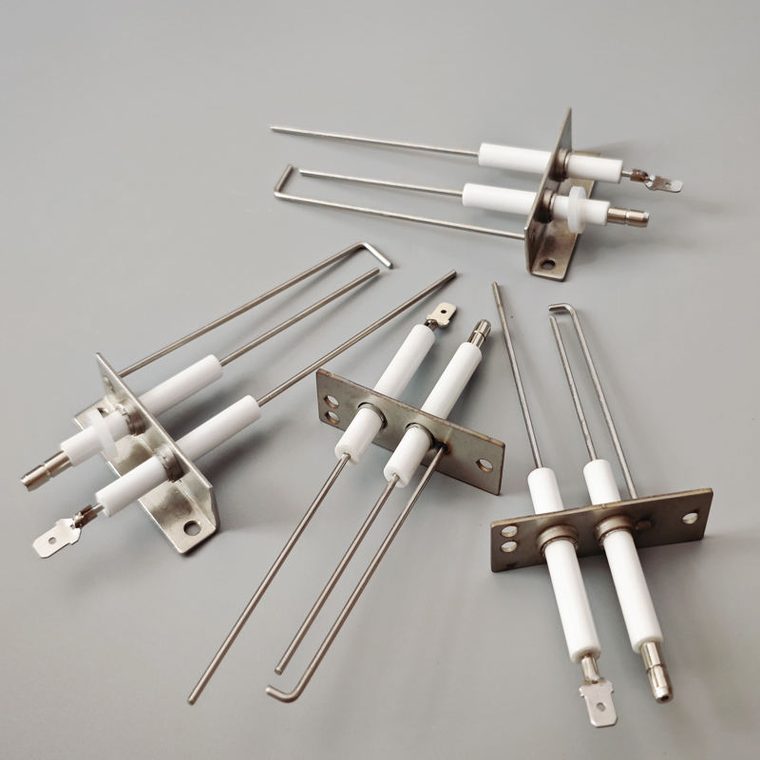 Universal 3 Pin Ignition Electrode 7mm 50mm Ceramic Spark Plug Replacement for Commercial Oven Gas Burner Boiler Spare Parts