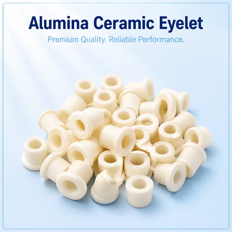 Winding Machine Used 95% 99.5% Al2O3 Alumina Ceramic Yarn Guide Textile Wire Guide