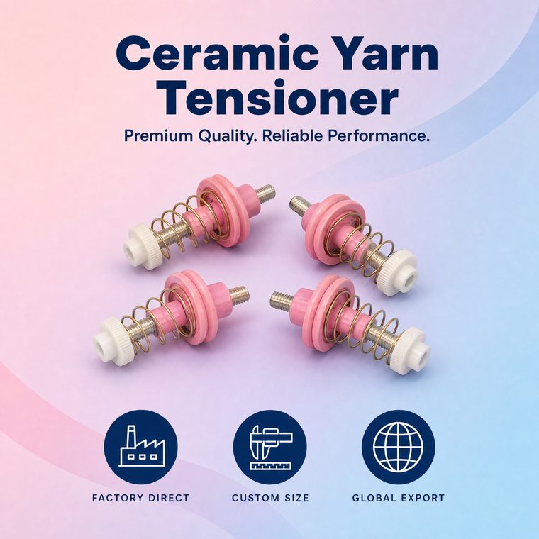 Yarn Tensioner with Spring Tension Discs Ceramic Thread Tension Device for Knitting Machine Spare Parts